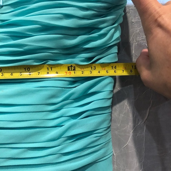 Bari Jay Teal Gown - Picture 6 of 8